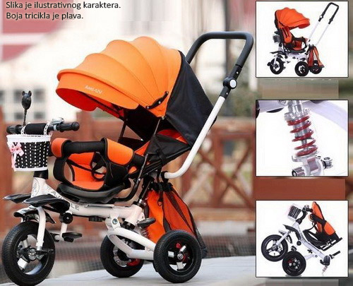 Tricikl Guralica Playtime Relax 413 Plava - pogled 5