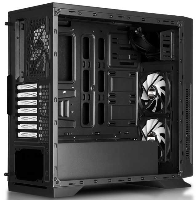 MS Black Widow Pro Gaming tiho kućište za računar - pogled 5