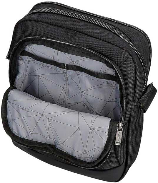 Muška torbica 27cm sa pregradom za tablet Movom Buster black 53457 - pogled 5