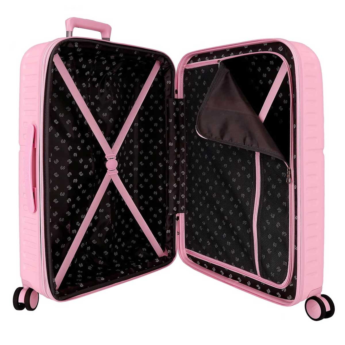 Koferi za putovanja 70cm i 55cm Pepe Jeans Highlight pink 76895 - pogled 5