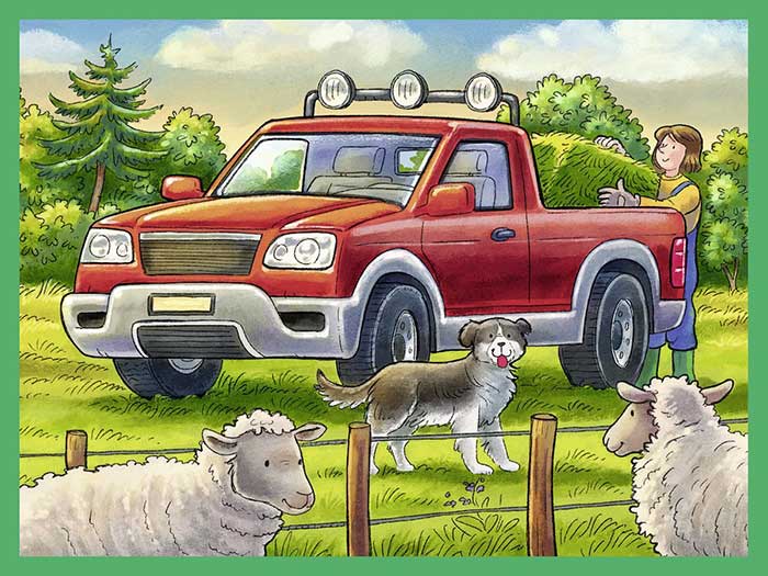 Kocke - slagalica Poljoprivredne mašine - Ravensburger 07432 - pogled 5