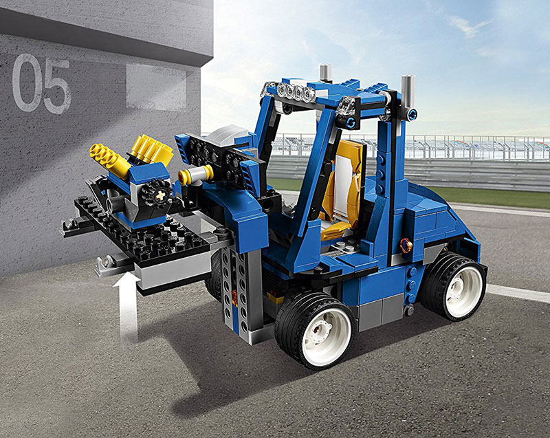 LEGO® Creator Kocke 3u1 - Turbo Track Racer 31070 - pogled 5