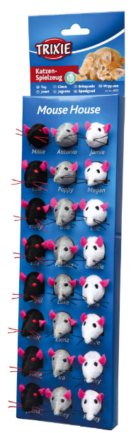 TRIXIE Igračka za mačke MIŠEVI 24kom. MOUSE HOUSE - pogled 5