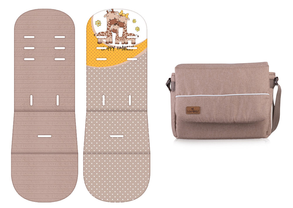 LORELLI Kolica za bebe S500 SET Beige and Yellow Happy Family - pogled 5