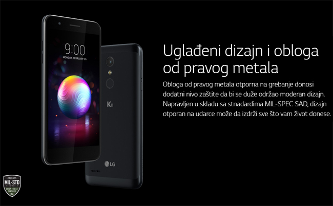 Mobilni telefon LG K11 DS Black 2/16 GB 13 Mpix - pogled 5