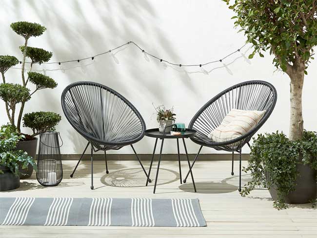 Baštenska garnitura Surry Stočić sa dve stolice - pogled 5