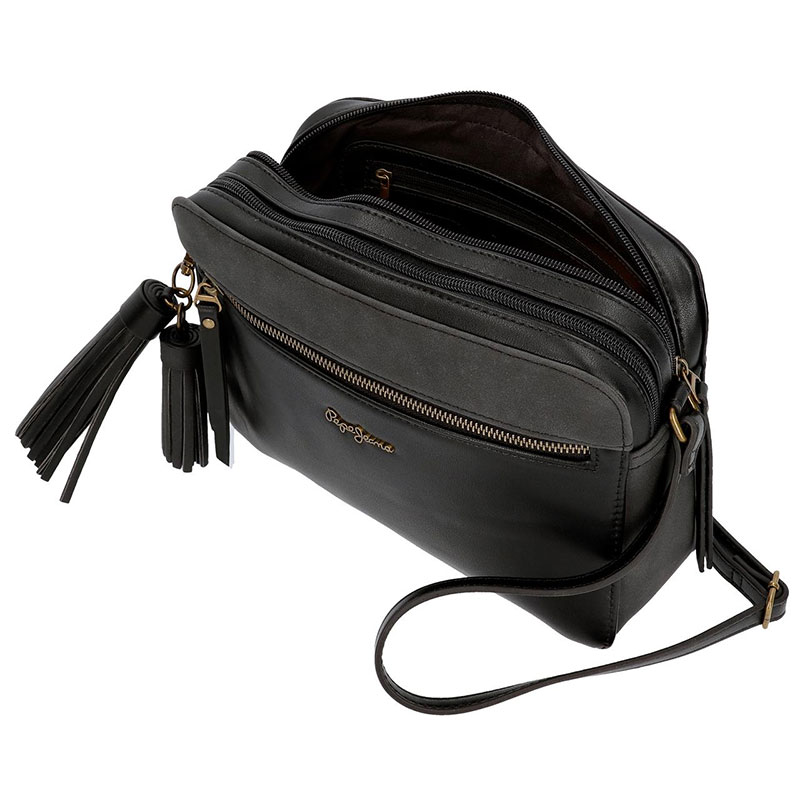 Pepe Jeans Ženska tašna sa dve pregrade Bitmat Black 75253 - pogled 5