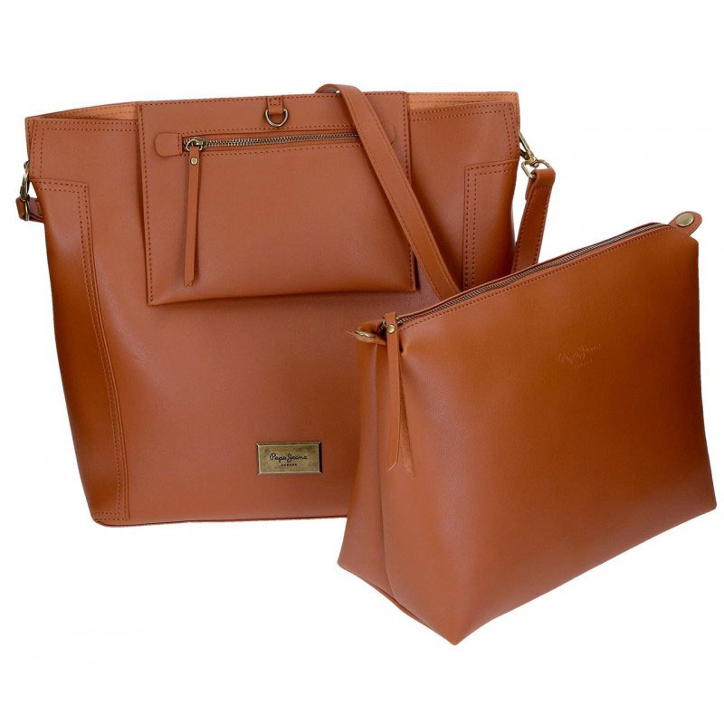 Pepe Jeans Tašna + neseser Angelica Brown 75776 - pogled 5
