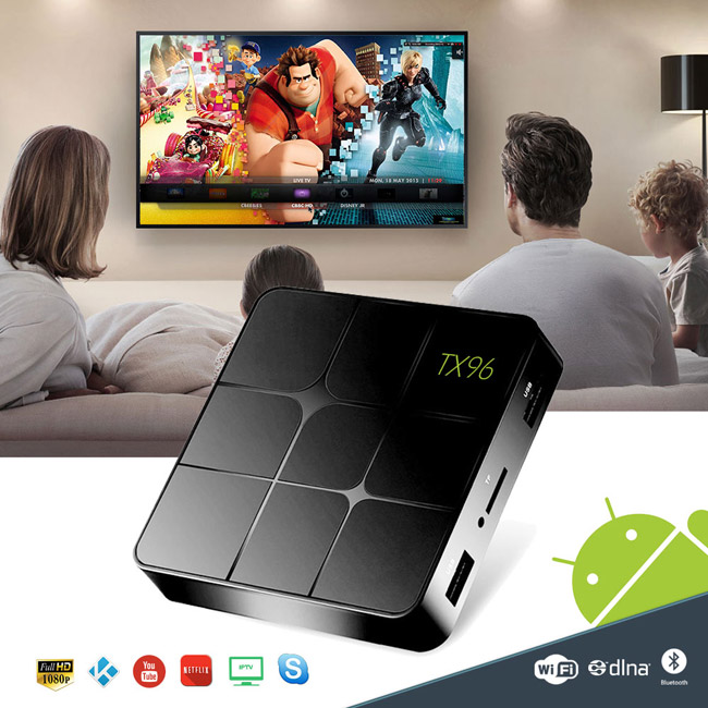 Digitalni Android Smart TV BOX TX96MAX 2GB RAM 16GB ROM Bluetooth - pogled 5