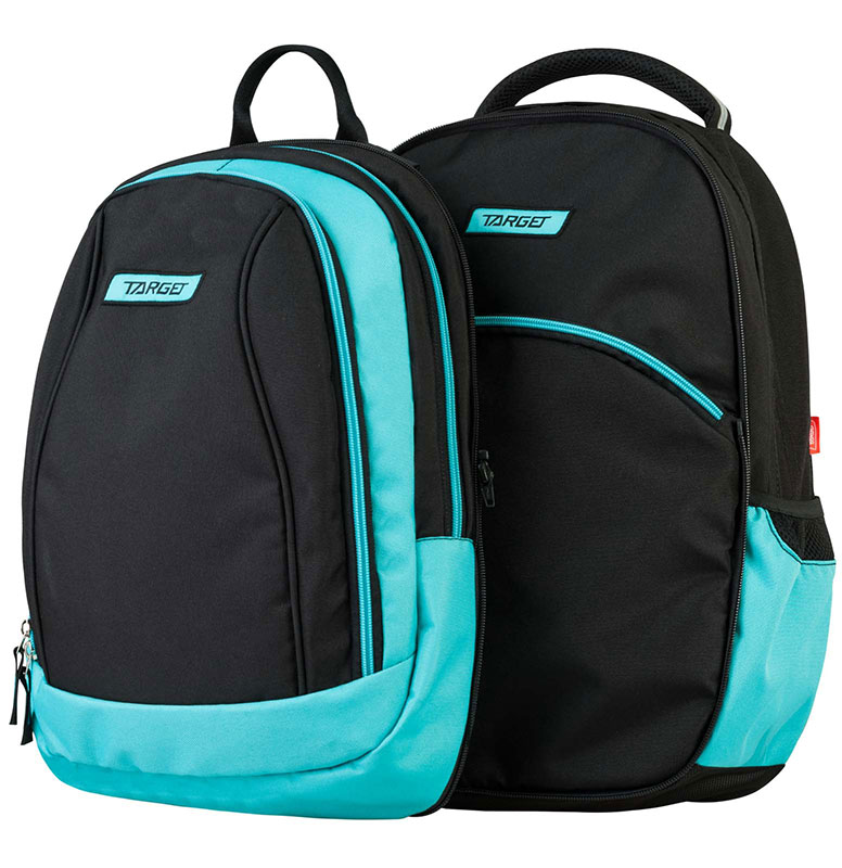 TARGET 2 u 1 - Ranac za školu BLACK FLUO Cosmos Blue 21303 - pogled 5