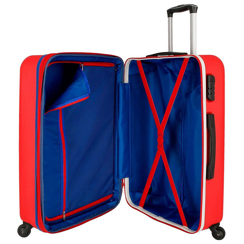 Movom ABS Koferi Flash Red Komplet 55cm-69cm-79cm 58394 - pogled 5