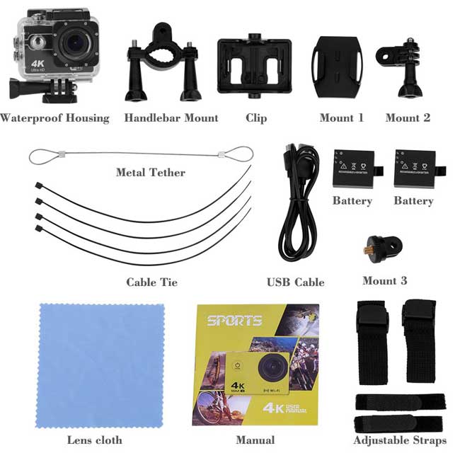 Akciona kamera Sigmax AT32 4K WiFi - pogled 5