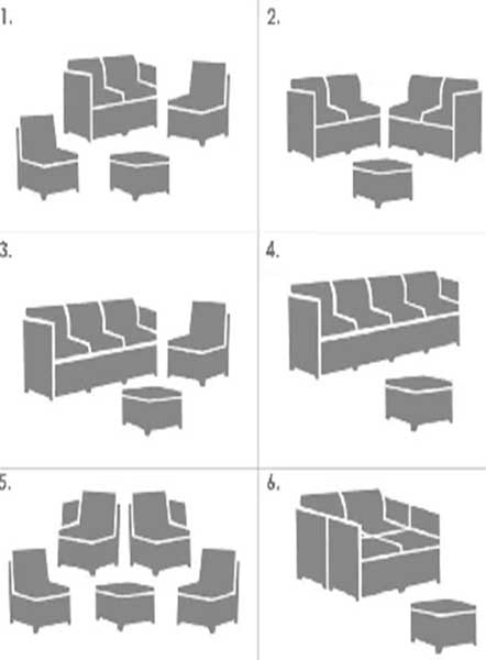 Baštenska garnitura Curver MODUS - pogled 5