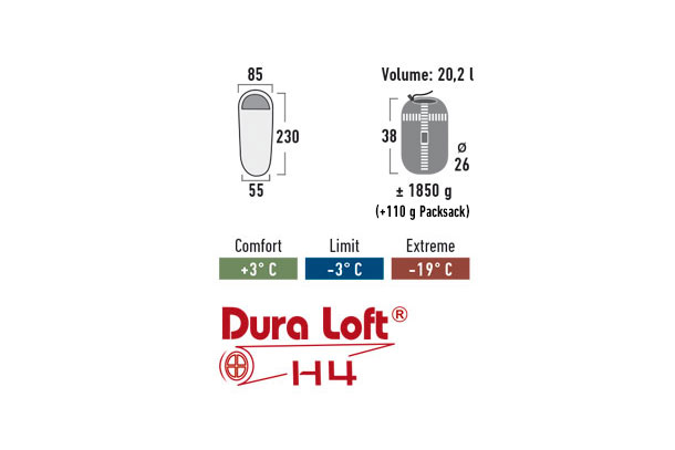 High Peak Vreća za spavanje Redwood 3L - pogled 5