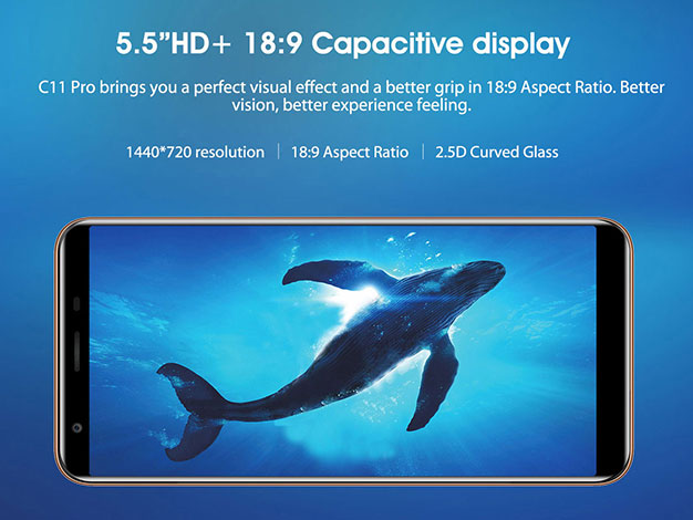 Mobilni telefon Oukitel C11 Pro Gold 16GB 3GB - pogled 5