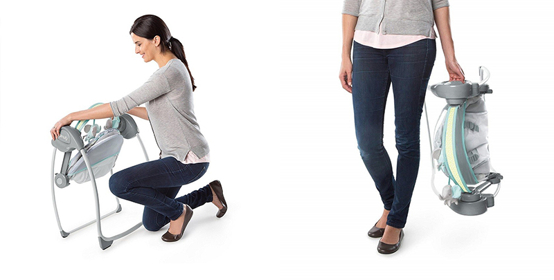 KIDS II Ingenuity Ljuljaška-ležaljka za bebe Joungle Journey - pogled 5