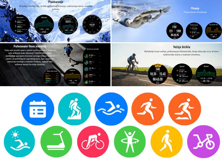 Pametni sat HONOR Magic Black - pogled 5