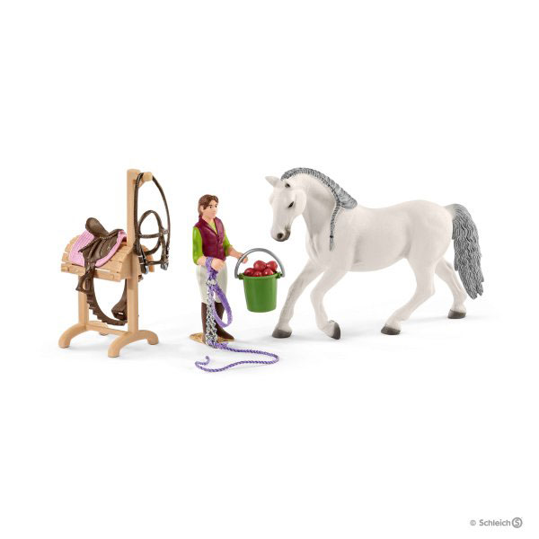 Schleich Figure Konji - Škola jahanja sa štalom konjima i ljudima 72118 - pogled 5