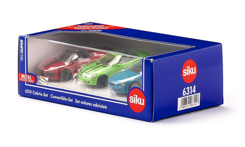 SIKU Set Autića kabrioleta - Convertible set 6314 - pogled 5