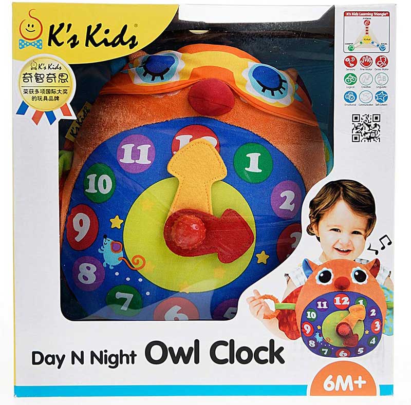 KS KIDS Igračka sat SOVA - Day N Night Owl Clock - KA10662 - pogled 5