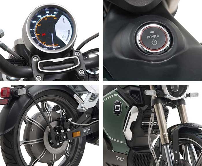 Električni Motocikl - Skuter Super Soco TC Blue - pogled 5