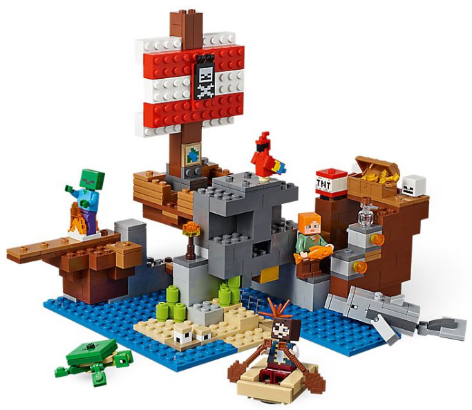 LEGO® Kocke Minecraft - Piratski brod 21152 - pogled 5