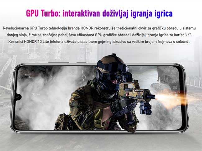 Mobilni telefon Honor 10 Lite DS 3GB 64GB Sky Blue - pogled 5