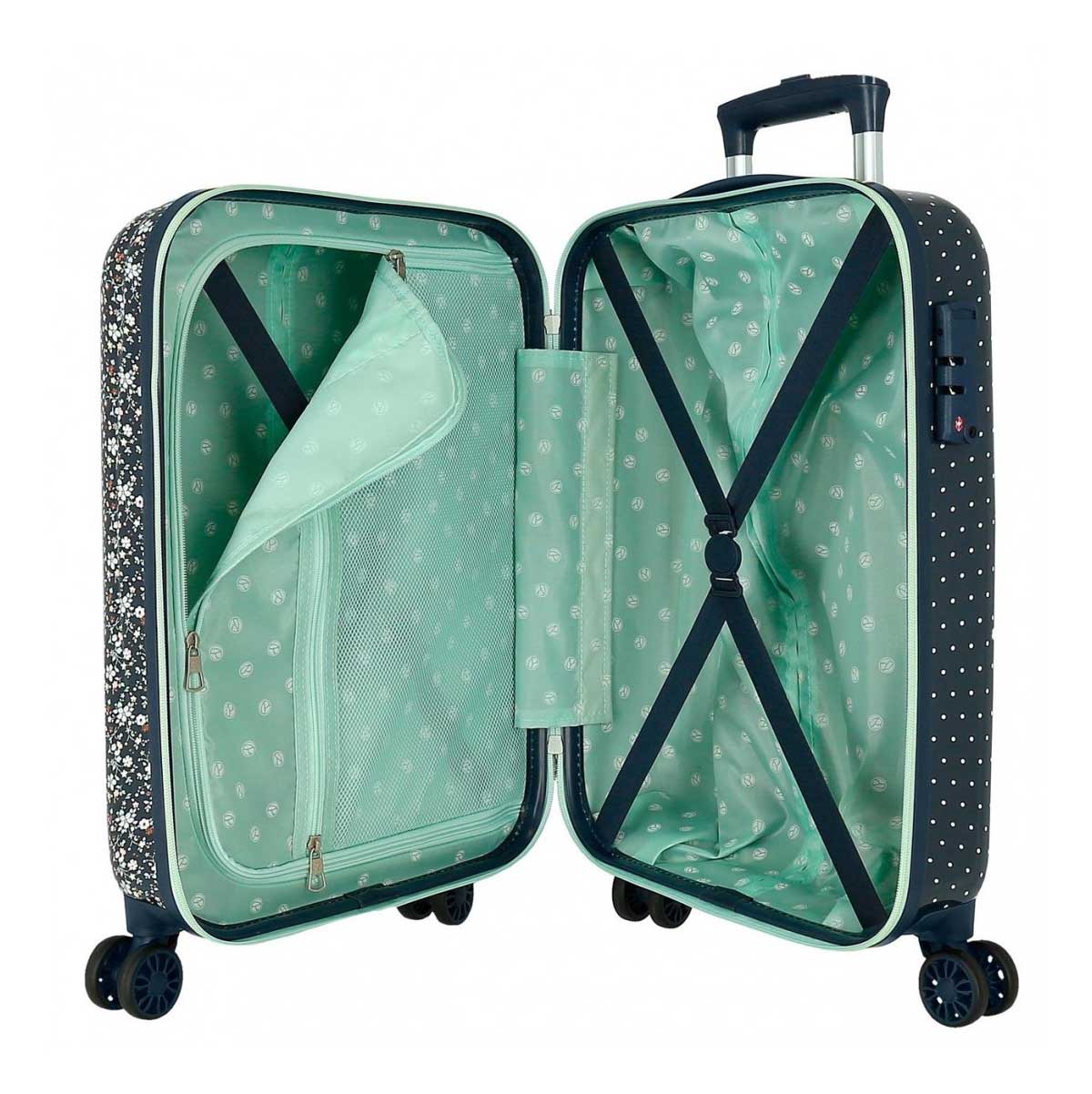 Tvrdi kabinski kofer za putovanja Pepe Jeans Alenka navy 67117 - pogled 5