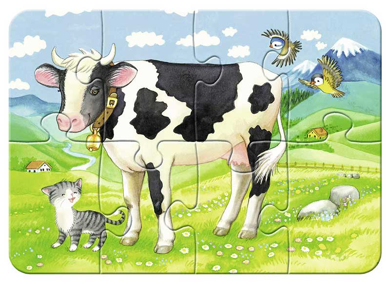 Ravensburger Moj prvi puzzle 4u1 - Domaće životinje 07077 - pogled 5