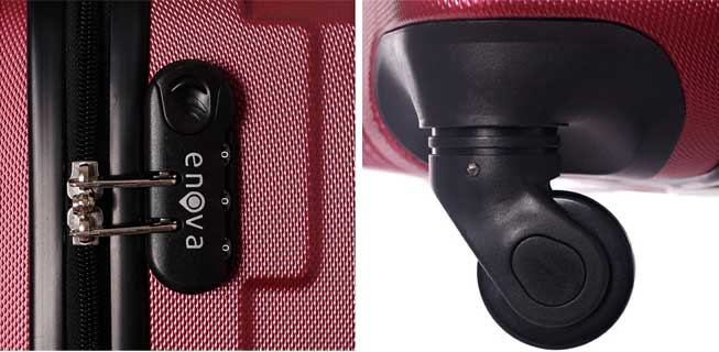 Set ABS kofera Enova Sevilla Burgundy 55cm-65cm-75cm 514240 - pogled 5
