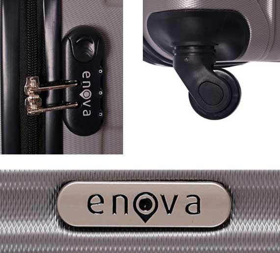 Set ABS kofera Enova Sevilla Siva 55cm-65cm-75cm 514240 - pogled 5