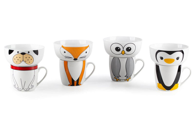 Dečiji set od porcelana Rosmarino - sovica - pogled 5