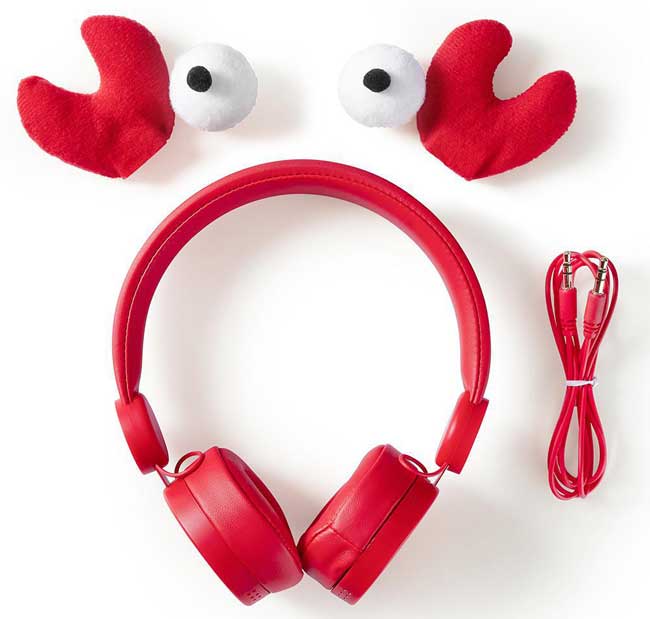 Nedis Animaticks slušalice Chrissy Crab sa odvojivim kablom i dodacima HPWD4000RD - pogled 5