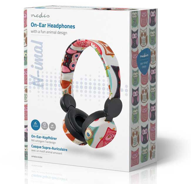 Nedis N-imal Slušalice Owl HPWD4102BK - pogled 5