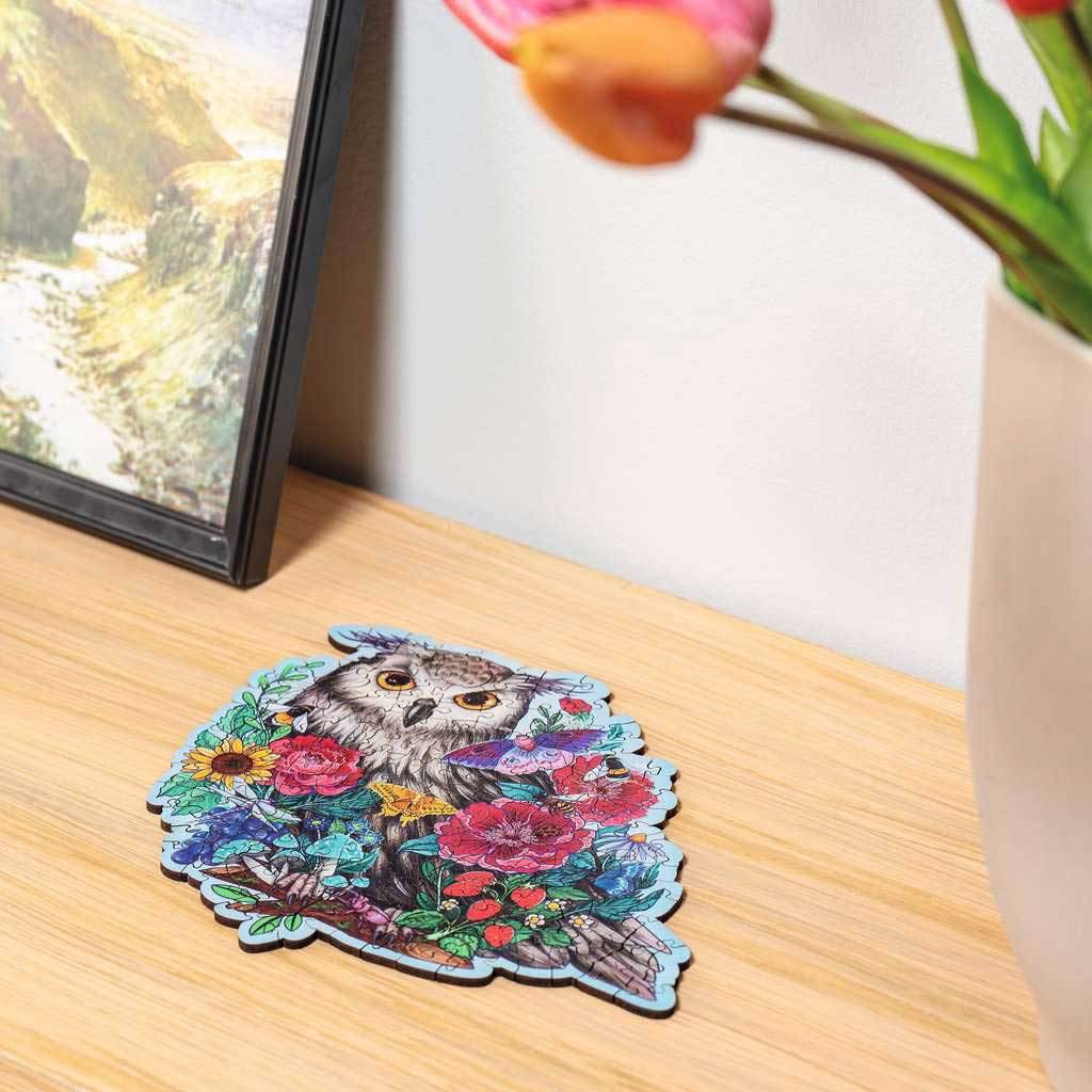 Drvene puzzle slagalica 150 delova Sova Ravensburger 17511 - pogled 5