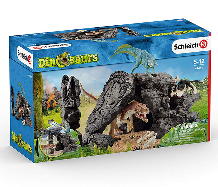 Schleich Figure Dinosaurusi - Hererasaurus, Psitakosaurus, Mikroraptor i pećina 41461 - pogled 5