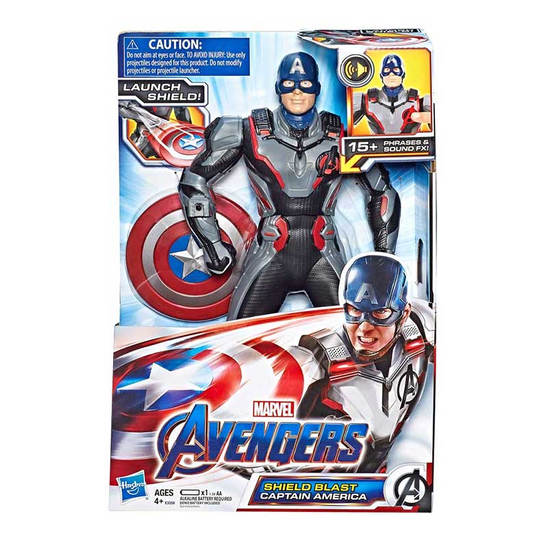 AVENGERS Figura Kapetan America Shield Blast 33cm E3358 - pogled 5