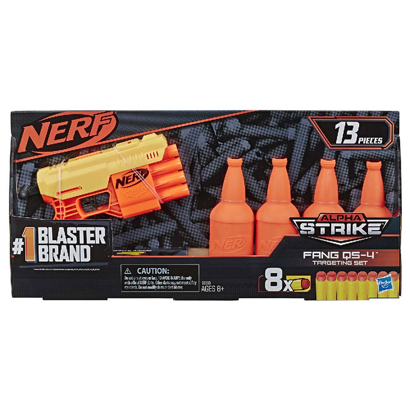 NERF Oružje sa municijom Pištolj Alpha Strike FANG QS 4 TARGET Blaster Set 13 delova E8308  - pogled 5