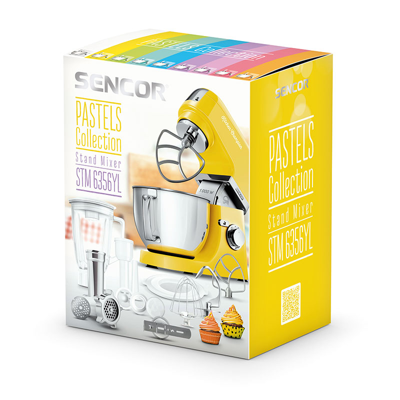 SENCOR Multipraktik Mikser hrane sa posudom i dodacima STM 6356YL - pogled 5
