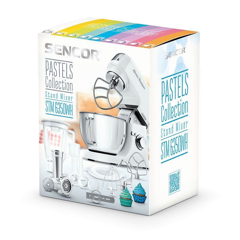 SENCOR Multipraktik Mikser hrane sa posudom i dodacima STM 6350WH - pogled 5