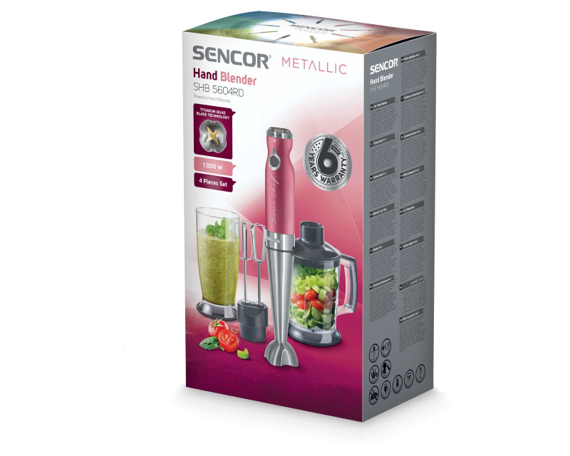 SENCOR Štapni mikser - Ručni blender 4 u 1 SHB 5604RD - pogled 5