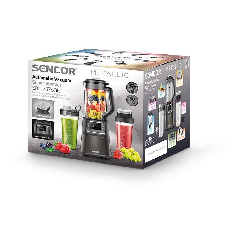 SENCOR Automatski vakuumski super blender Smoothie SBU 7878BK - pogled 5