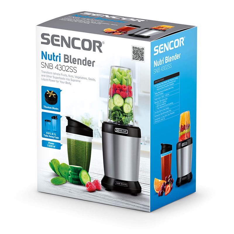 SENCOR Nutri Mix Blender Aparat za Smoothie SNB 4302SS - pogled 5