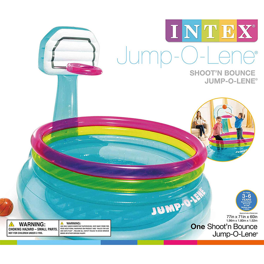 Intex Jump-O-Lene 48265 trampolina na naduvavanje sa košem - pogled 5