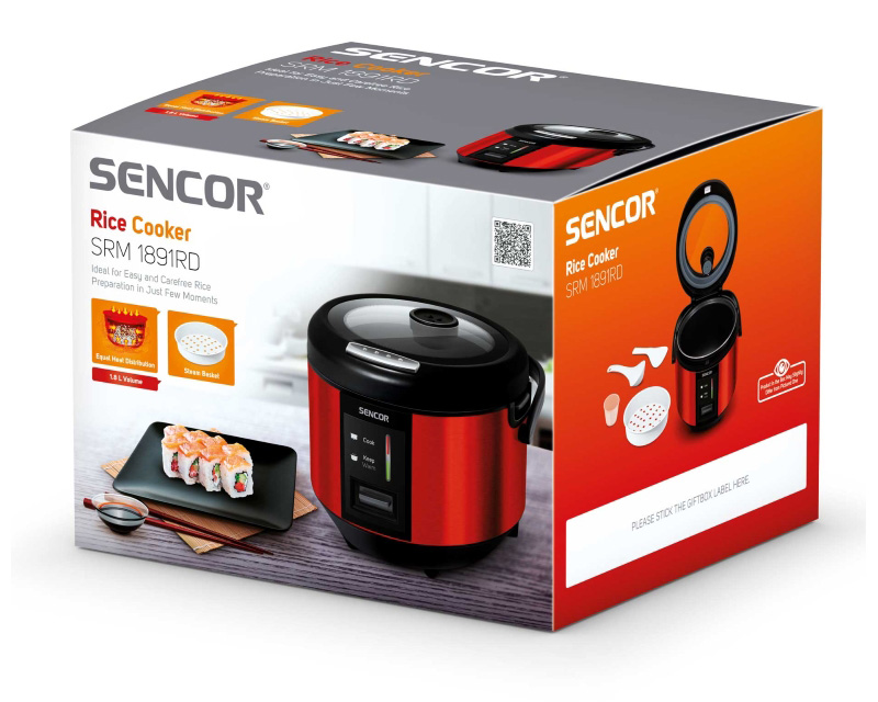 SENCOR Uređaj za kuvanje pirinča Rice Cooker SRM 1891RD - pogled 5