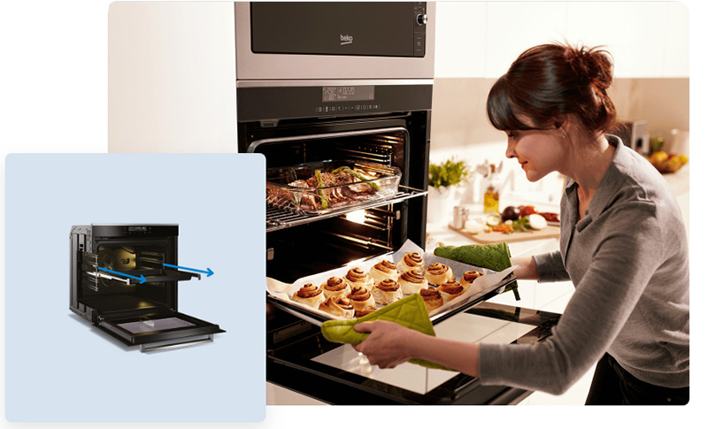 BEKO Multifunkcionalna ugradna rerna 71 L BIM24400GCS - pogled 5