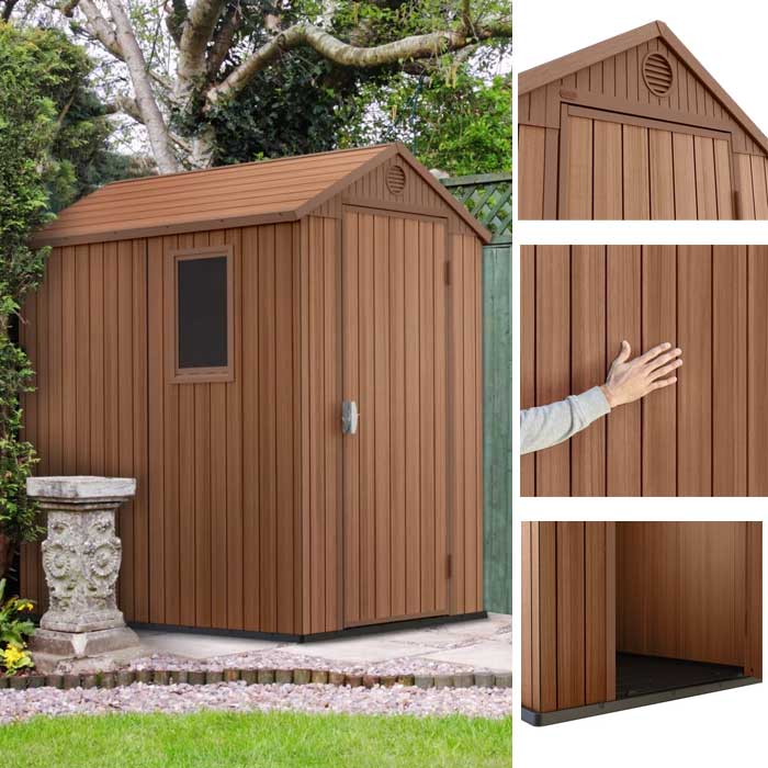 Pomoćna baštenska montažna kućica - Šupa Keter Darwin 246949 - pogled 5