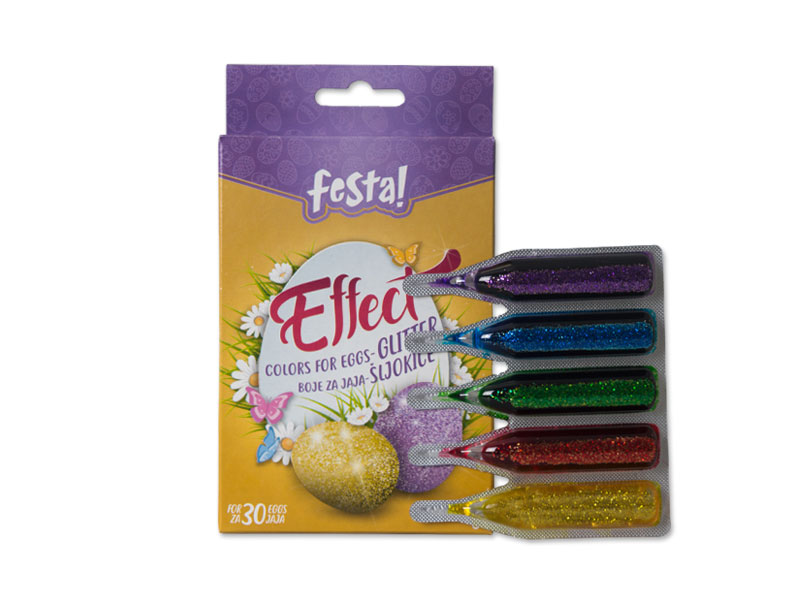 Komplet boja za uskršnja jaja sa specijalnim efektima - poklon Bamboo korpa - pogled 5