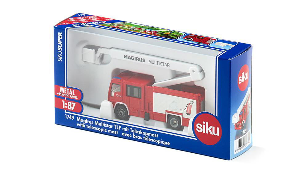 SIKU Vatrogasni kamion Vatrogasci sa dizalicom 1749 - pogled 5