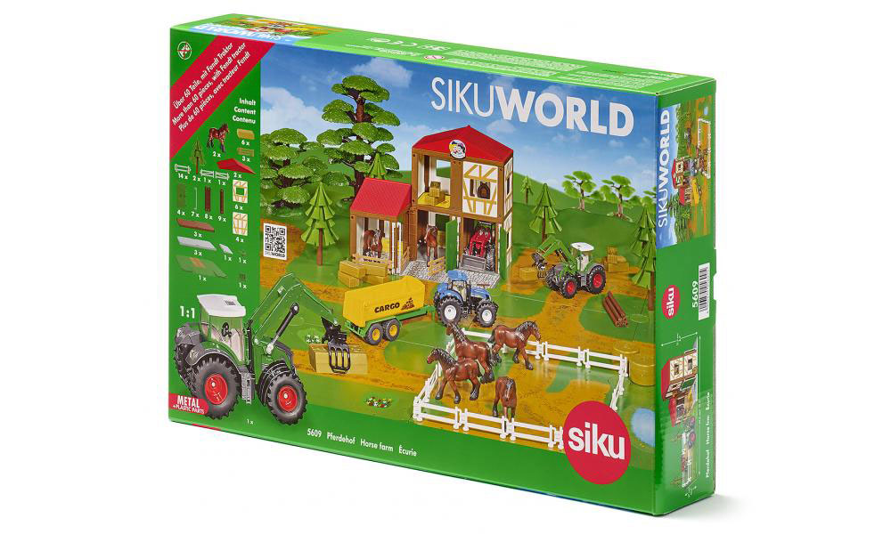 SIKU World Set za igru Farma Ranč Ergela Konji 5609 - pogled 5